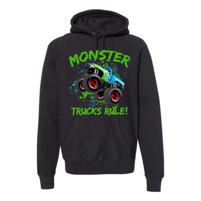 Monster Trucks Rule Premium Hoodie