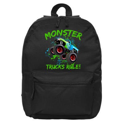 Monster Trucks Rule 16 in Basic Backpack