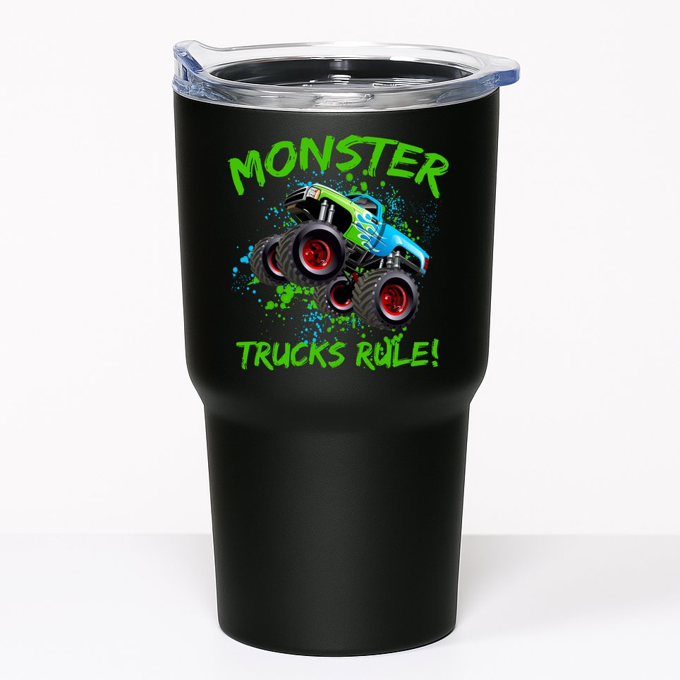 Monster Trucks Rule Tumbler