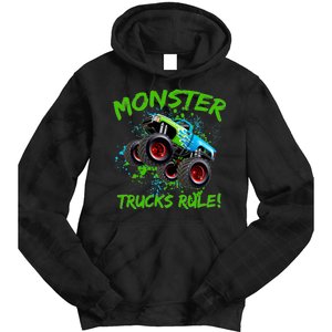 Monster Trucks Rule Tie Dye Hoodie