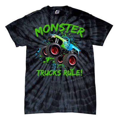 Monster Trucks Rule Tie-Dye T-Shirt