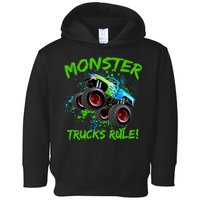 Monster Trucks Rule Toddler Hoodie