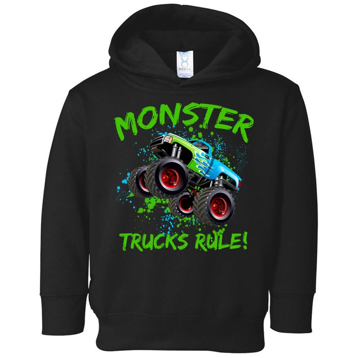 Monster Trucks Rule Toddler Hoodie
