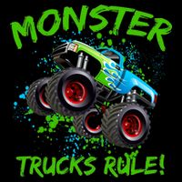 Monster Trucks Rule Toddler Hoodie