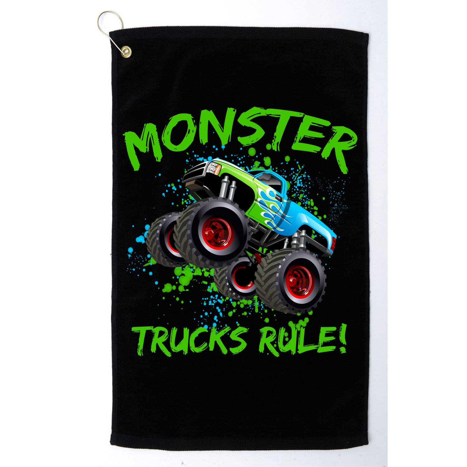 Monster Trucks Rule Golf Towel