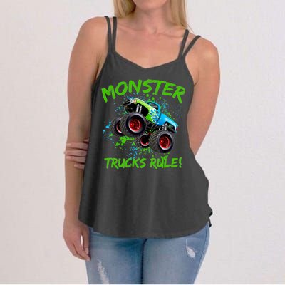 Monster Trucks Rule Women's Strappy Tank