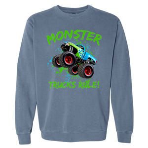 Monster Trucks Rule Garment-Dyed Sweatshirt