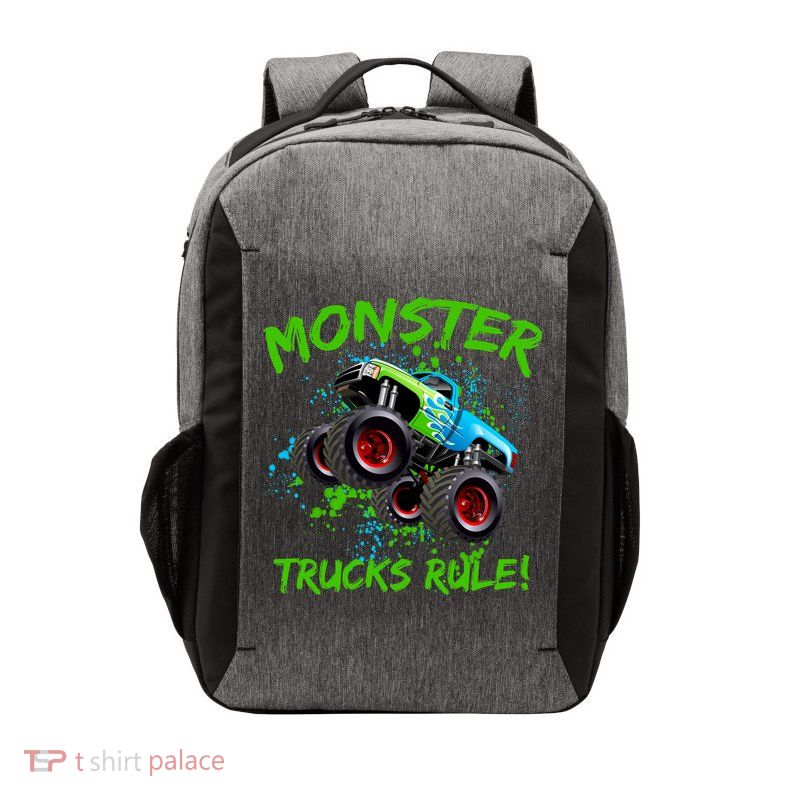 Monster Trucks Rule Vector Backpack