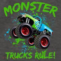 Monster Trucks Rule Vector Backpack