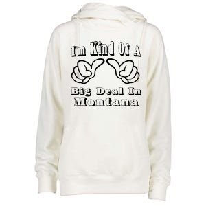 Montana Big Deal Womens Funnel Neck Pullover Hood