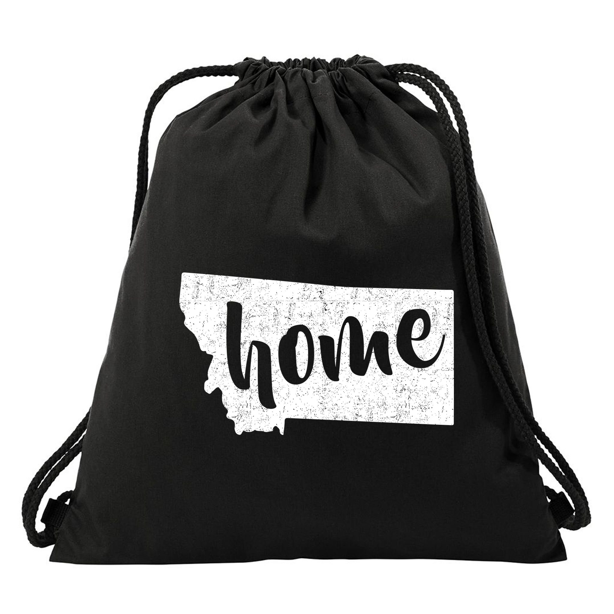 Montana Home State Drawstring Bag