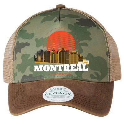 Montreal Canada Skyline Legacy Tie Dye Trucker Hat