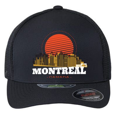 Montreal Canada Skyline Flexfit Unipanel Trucker Cap