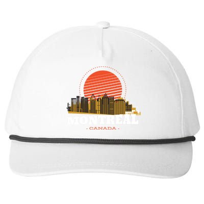 Montreal Canada Skyline Snapback Five-Panel Rope Hat