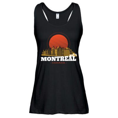 Montreal Canada Skyline Ladies Essential Flowy Tank