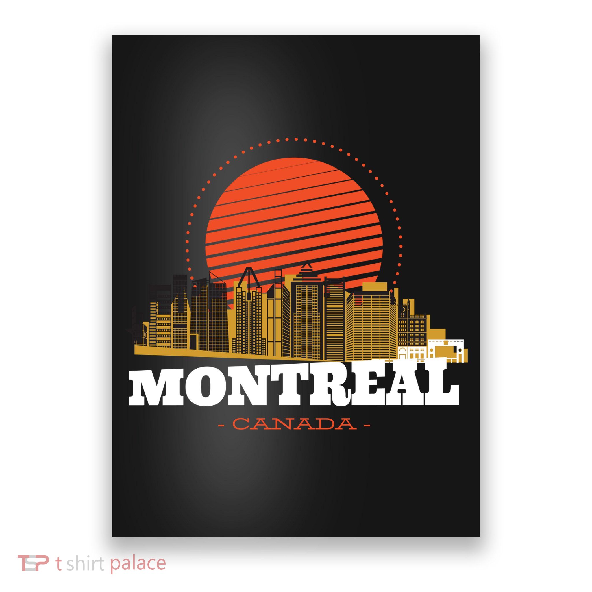 Montreal Canada Skyline Poster