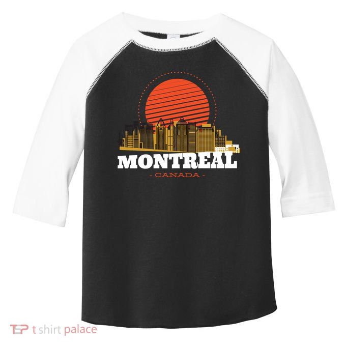 Montreal Canada Skyline Toddler Fine Jersey T-Shirt