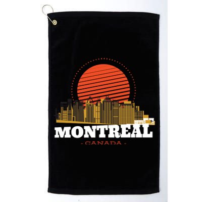 Montreal Canada Skyline Platinum Collection Golf Towel