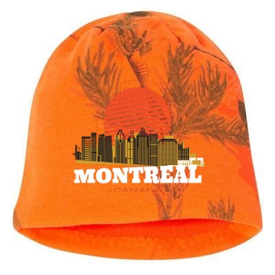 Montreal Canada Skyline Kati - Camo Knit Beanie