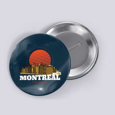 Montreal Canada Skyline Button