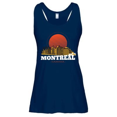 Montreal Canada Skyline Ladies Essential Flowy Tank