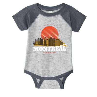 Montreal Canada Skyline Infant Baby Jersey Bodysuit