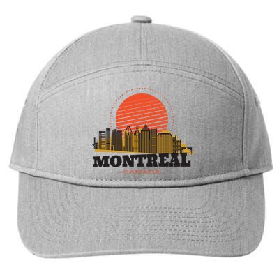 Montreal Canada Skyline 7-Panel Snapback Hat