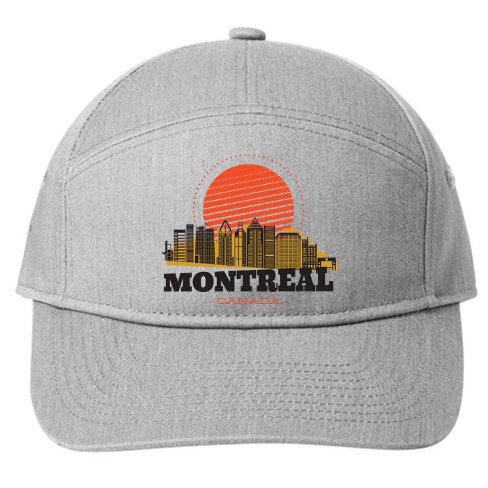 Montreal Canada Skyline 7-Panel Snapback Hat