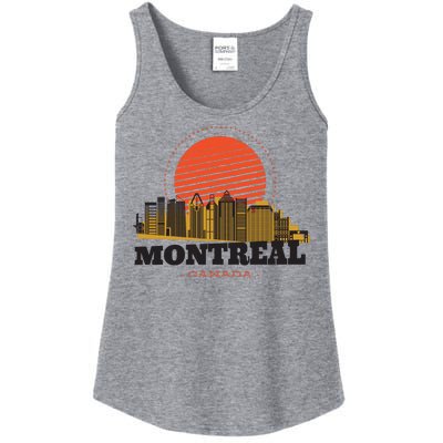 Montreal Canada Skyline Ladies Essential Tank