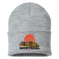 Montreal Canada Skyline Sustainable Knit Beanie