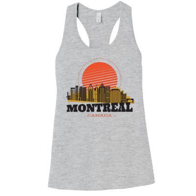 Montreal Canada Skyline Women's Racerback Tank