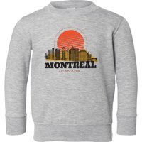 Montreal Canada Skyline Toddler Sweatshirt