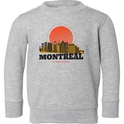 Montreal Canada Skyline Toddler Sweatshirt