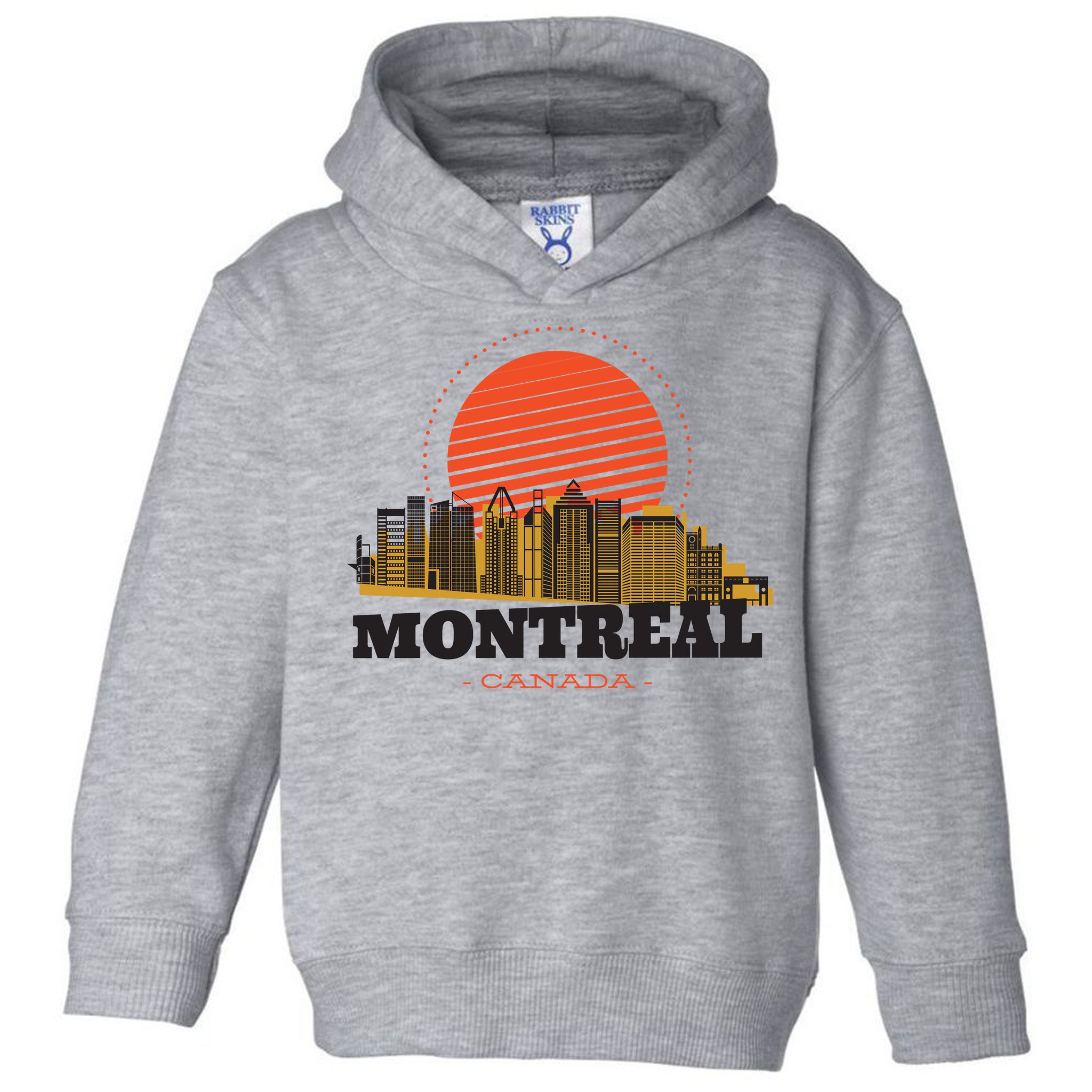 Montreal Canada Skyline Toddler Hoodie