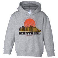 Montreal Canada Skyline Toddler Hoodie