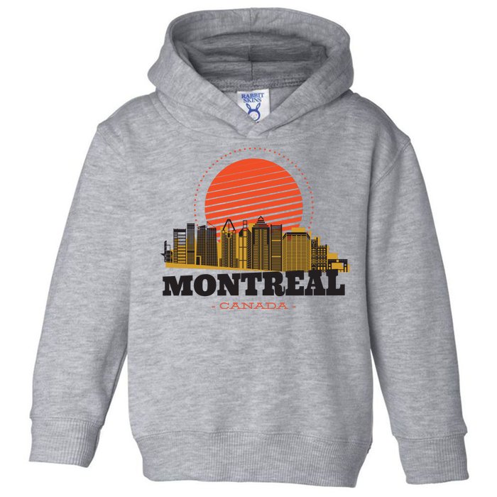 Montreal Canada Skyline Toddler Hoodie