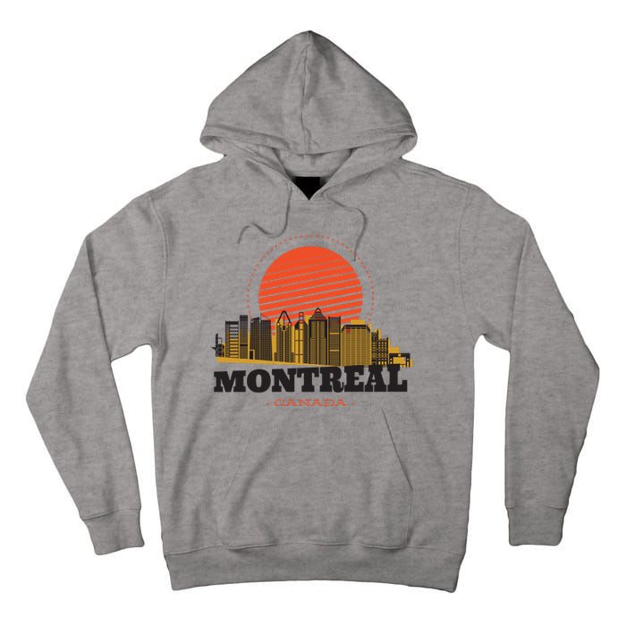 Montreal Canada Skyline Tall Hoodie