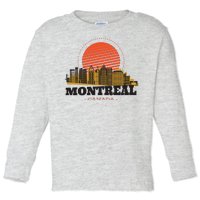 Montreal Canada Skyline Toddler Long Sleeve Shirt