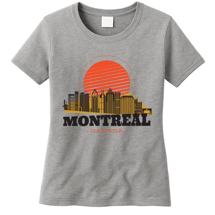 Montreal Canada Skyline Womens T-Shirt