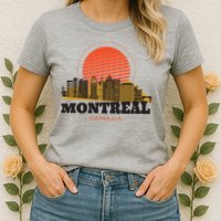 Montreal Canada Skyline Womens T-Shirt
