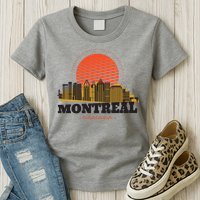Montreal Canada Skyline Womens T-Shirt