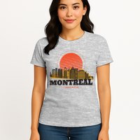 Montreal Canada Skyline Womens T-Shirt
