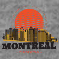 Montreal Canada Skyline Womens T-Shirt
