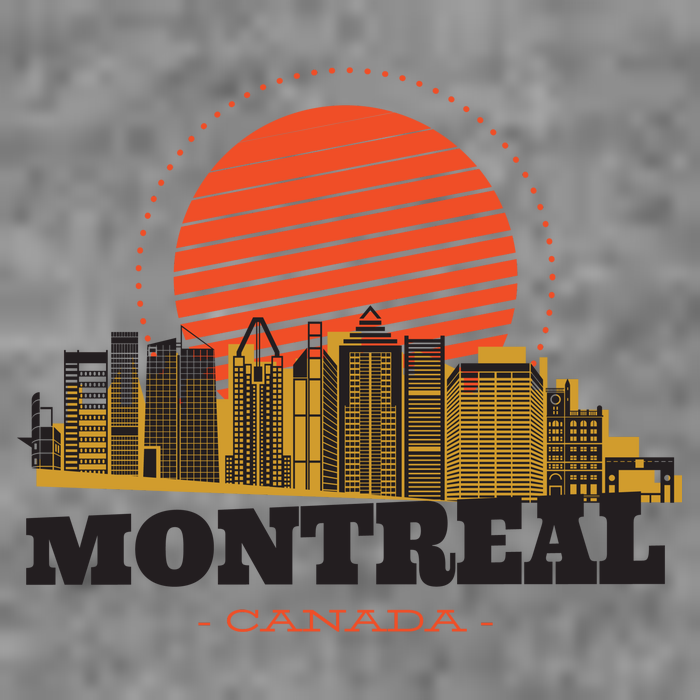 Montreal Canada Skyline Womens T-Shirt