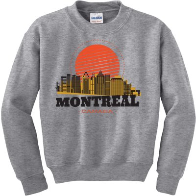 Montreal Canada Skyline Kids Sweatshirt