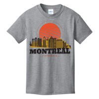 Montreal Canada Skyline Kids T-Shirt