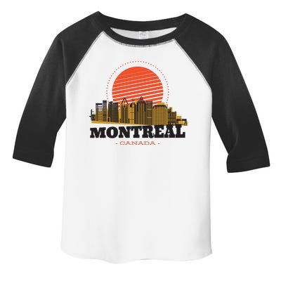 Montreal Canada Skyline Toddler Fine Jersey T-Shirt