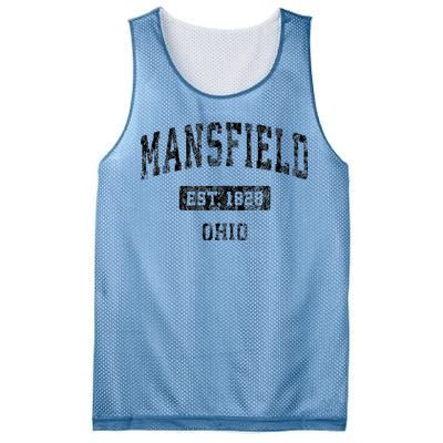 Mansfield Ohio Oh Vintage Sports Design Mesh Reversible Basketball Jersey Tank