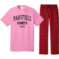 Mansfield Ohio Oh Vintage Sports Design Pajama Set