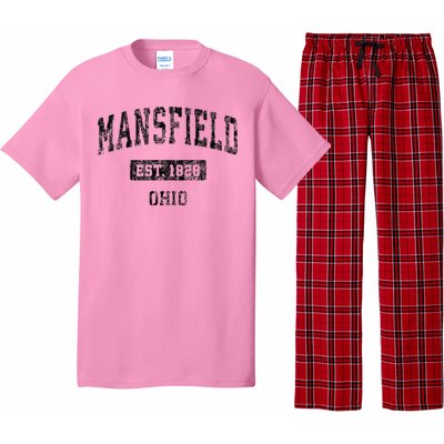 Mansfield Ohio Oh Vintage Sports Design Pajama Set